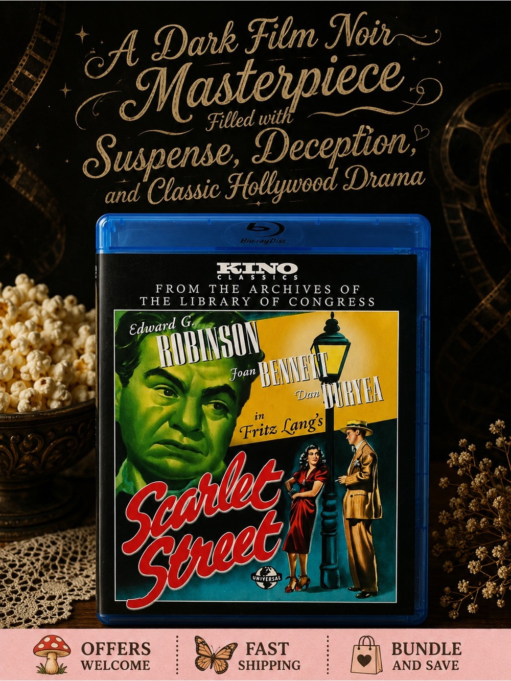 Scarlet Street Kino Classics Blu-ray Edward G Robinson Film Noir